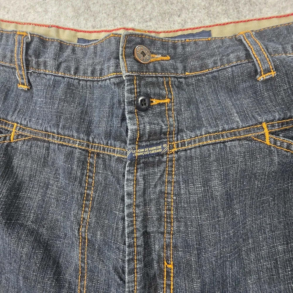 Le Jean De Marithe Francois Girbaud Shorts Mens 38 Dark Wash Vintage Y2K Baggy